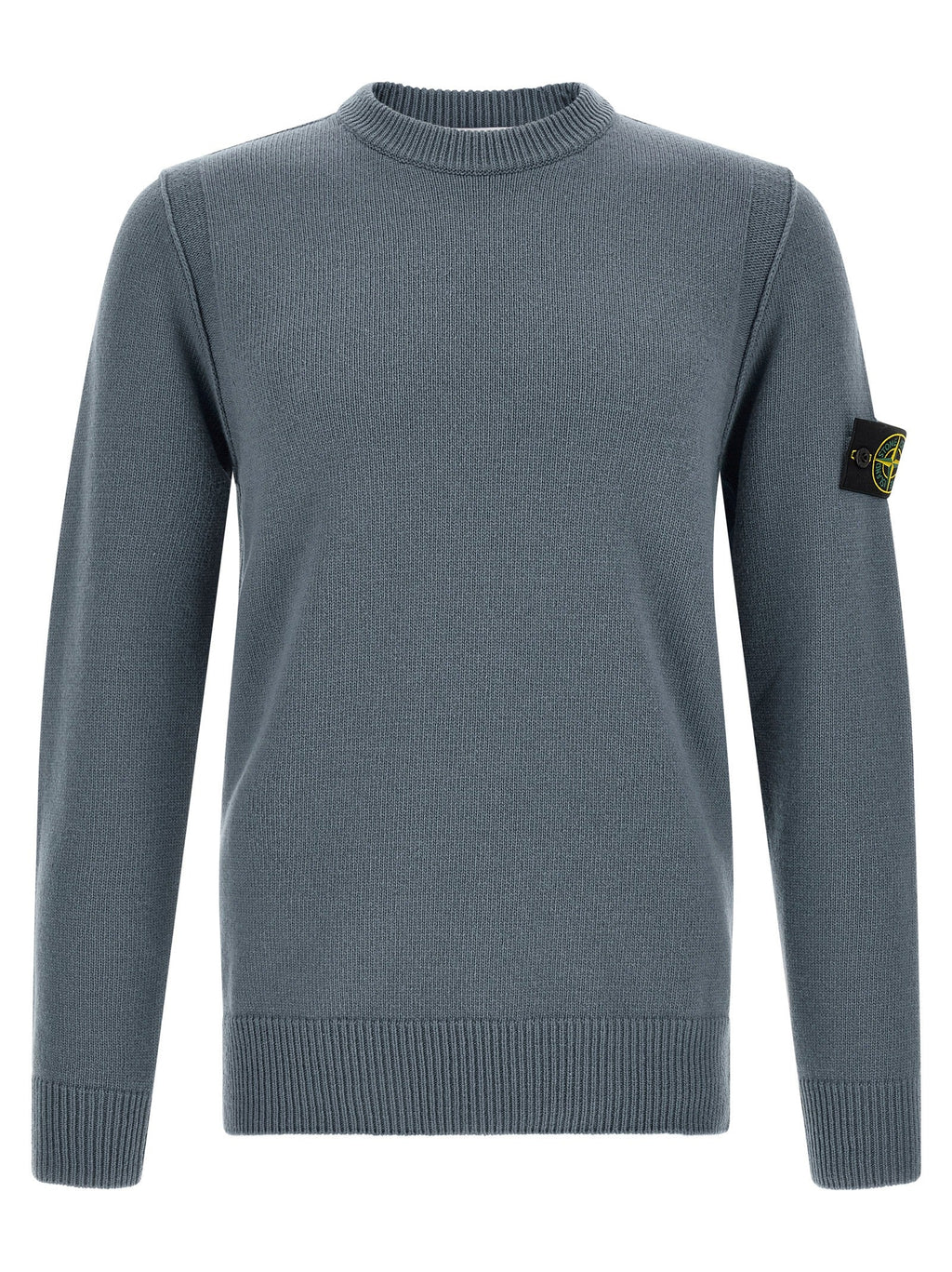 Blauer Cardigan aus Schurwolle Stone Island