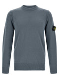 Blauer Cardigan aus Schurwolle Stone Island