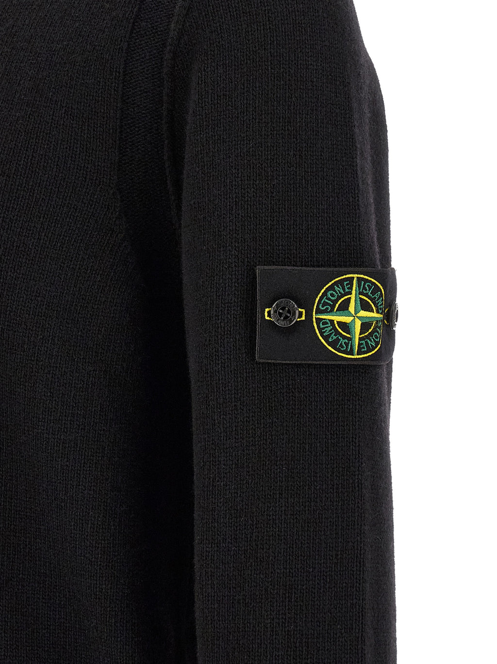 Schwarzer Cardigan aus Schurwolle