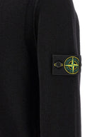 Schwarzer Cardigan aus Schurwolle