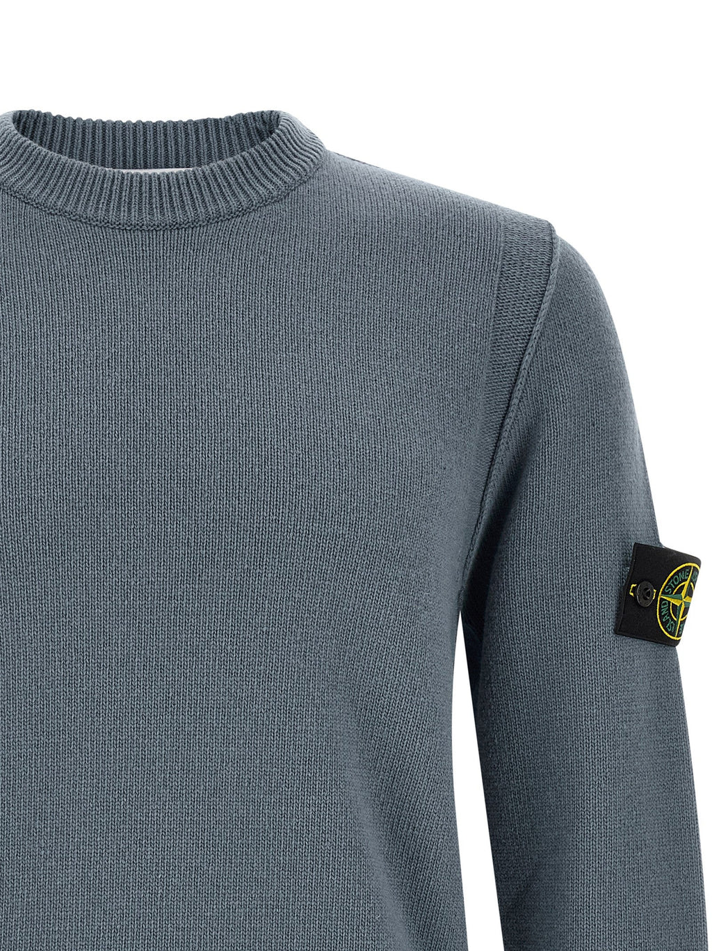 Blauer Cardigan aus Schurwolle Stone Island