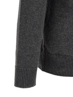 Grauer Cardigan aus reiner Schurwolle Stone Island