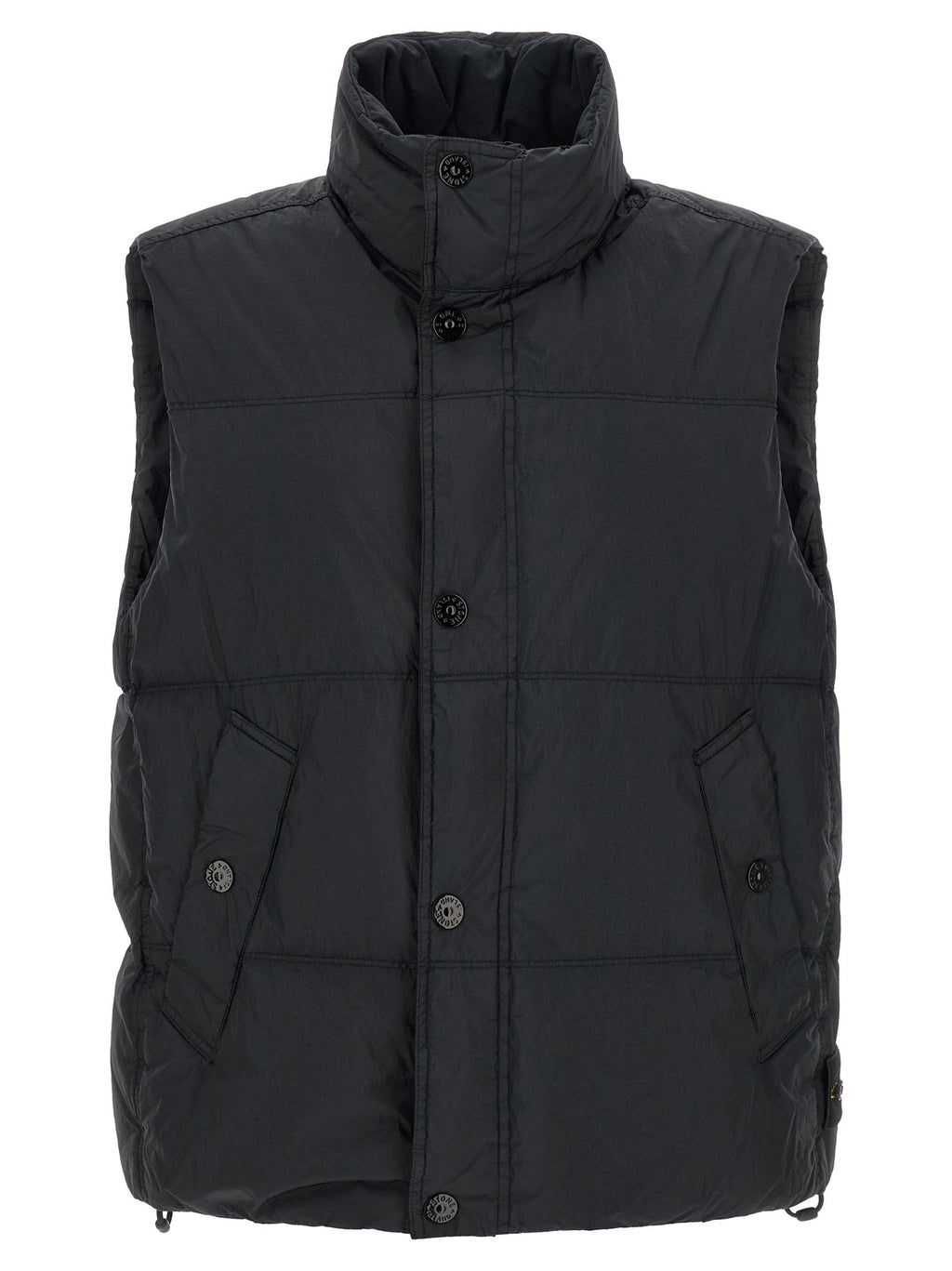 Blaue Ärmellose Jacke aus Polyamid Stone Island