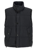 Blaue Ärmellose Jacke aus Polyamid Stone Island