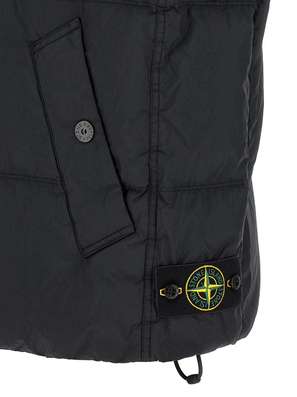 Blaue Ärmellose Jacke aus Polyamid Stone Island