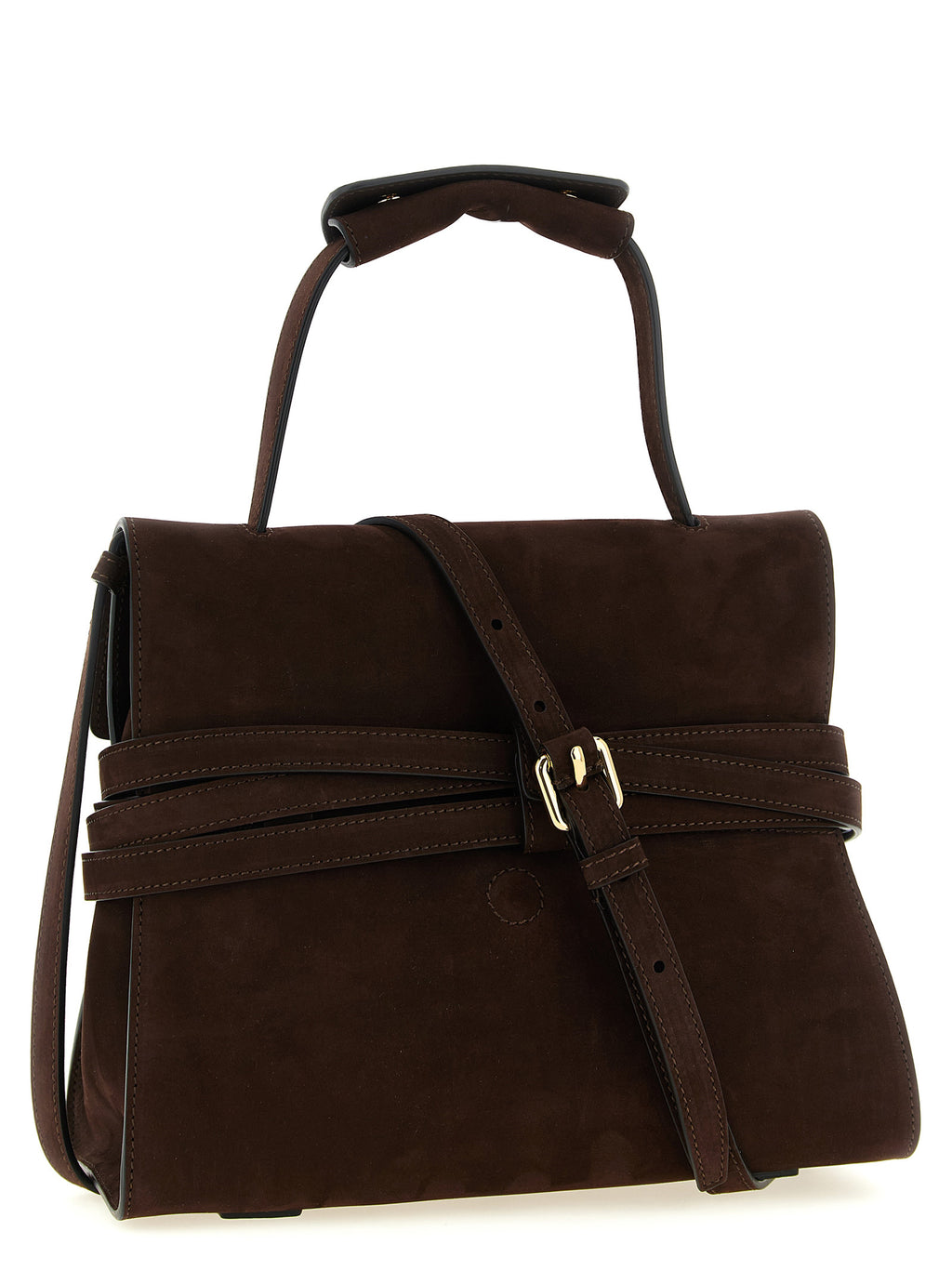 Braune Kalbsleder-Handtasche