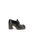 Schwarze Bos Taurus Kalbsleder Plateau-Loafer