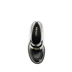 Schwarze Bos Taurus Kalbsleder Plateau-Loafer