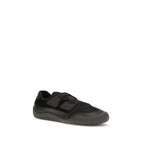 Schwarze Low-Top-Sneaker aus Nylon