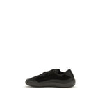 Schwarze Low-Top-Sneaker aus Nylon