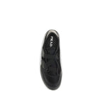 Schwarze Low-Top-Sneaker aus Nylon
