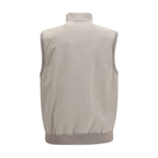 Graue ärmellose Polyester-Weste