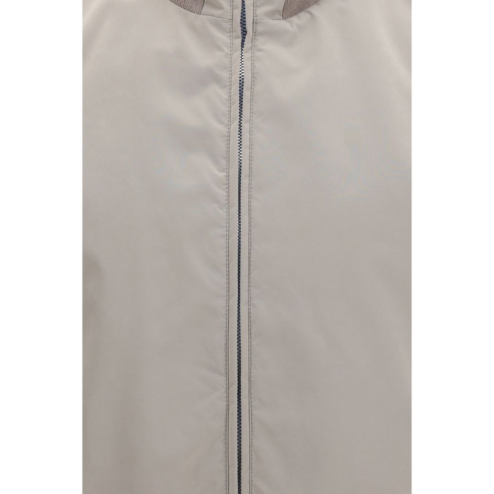 Graue ärmellose Polyester-Weste