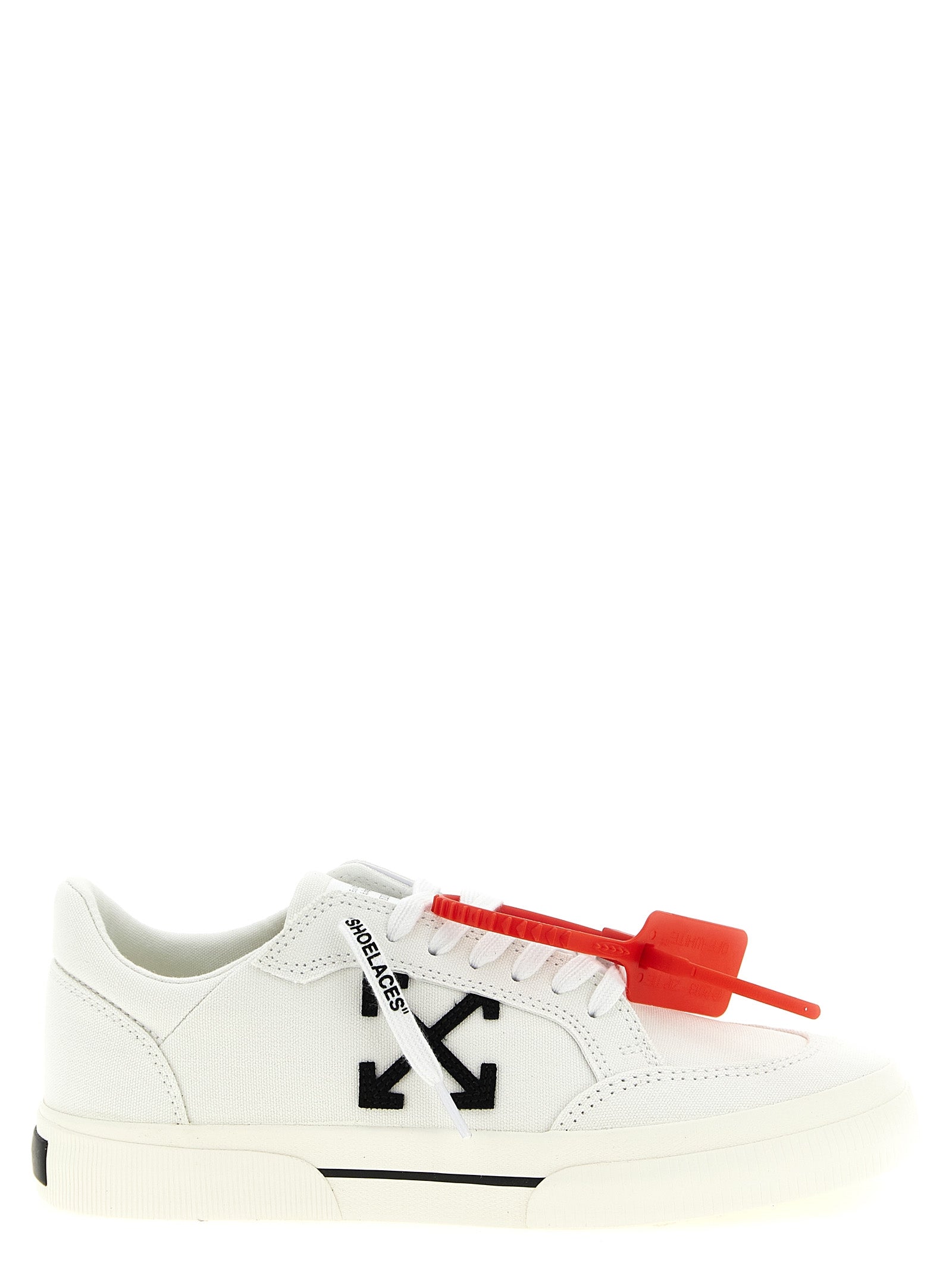 Zweifarbige Low-Top-Sneaker aus Baumwolle