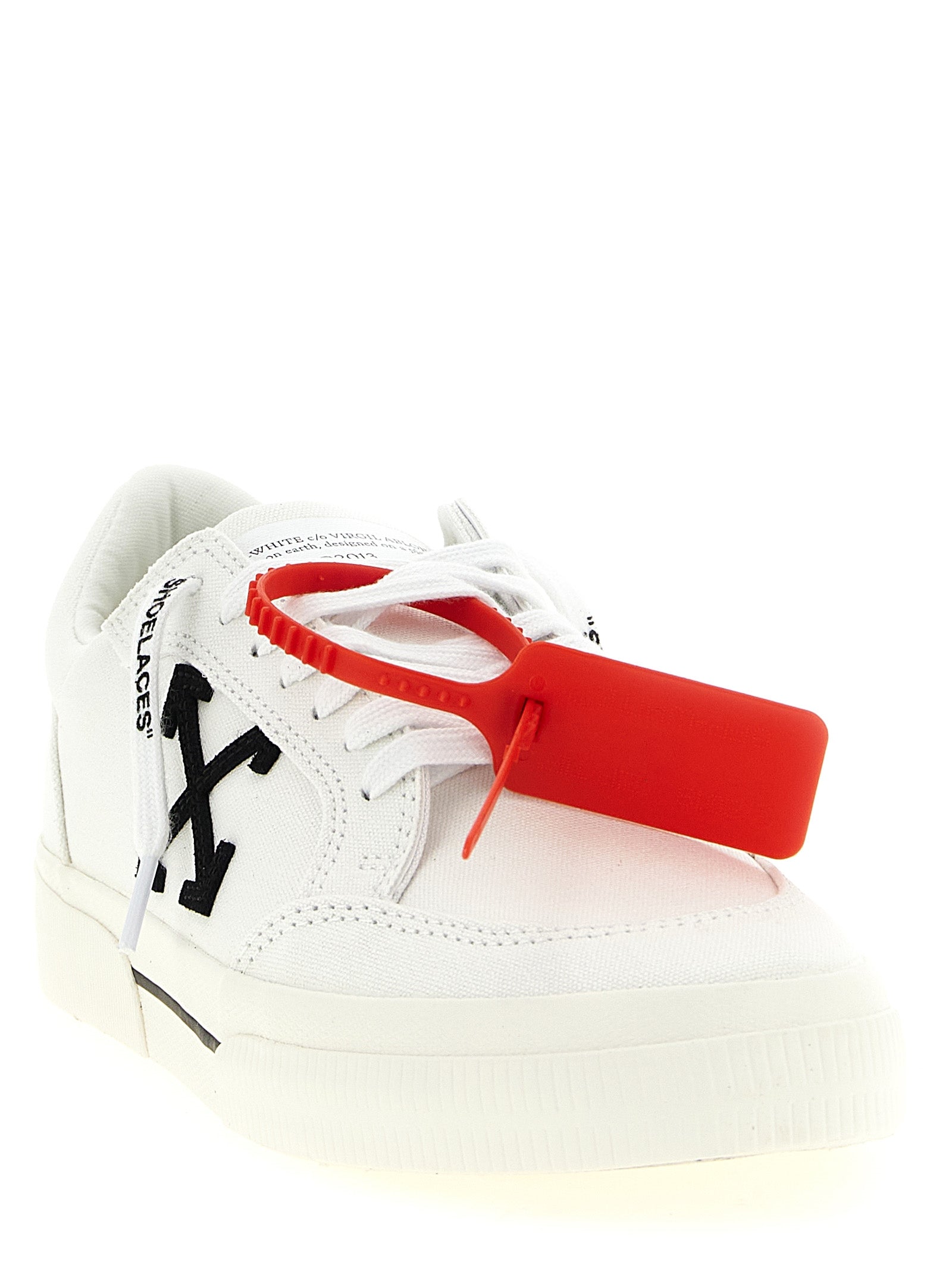 Zweifarbige Low-Top-Sneaker aus Baumwolle