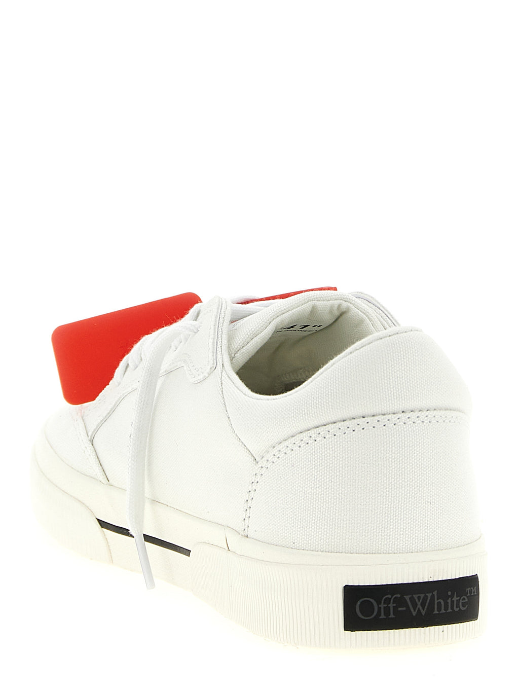 Zweifarbige Low-Top-Sneaker aus Baumwolle