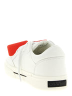 Zweifarbige Low-Top-Sneaker aus Baumwolle