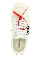 Zweifarbige Low-Top-Sneaker aus Baumwolle