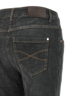 Graue Slim Fit Jeans aus Baumwolle