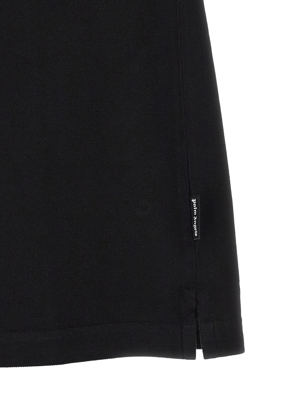 Schwarzes Baumwoll-Poloshirt