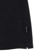 Schwarzes Baumwoll-Poloshirt