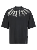 Schwarzes Baumwoll-T-Shirt