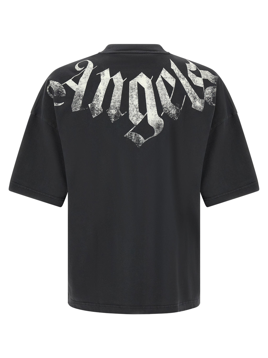 Schwarzes Baumwoll-T-Shirt