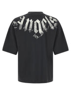 Schwarzes Baumwoll-T-Shirt