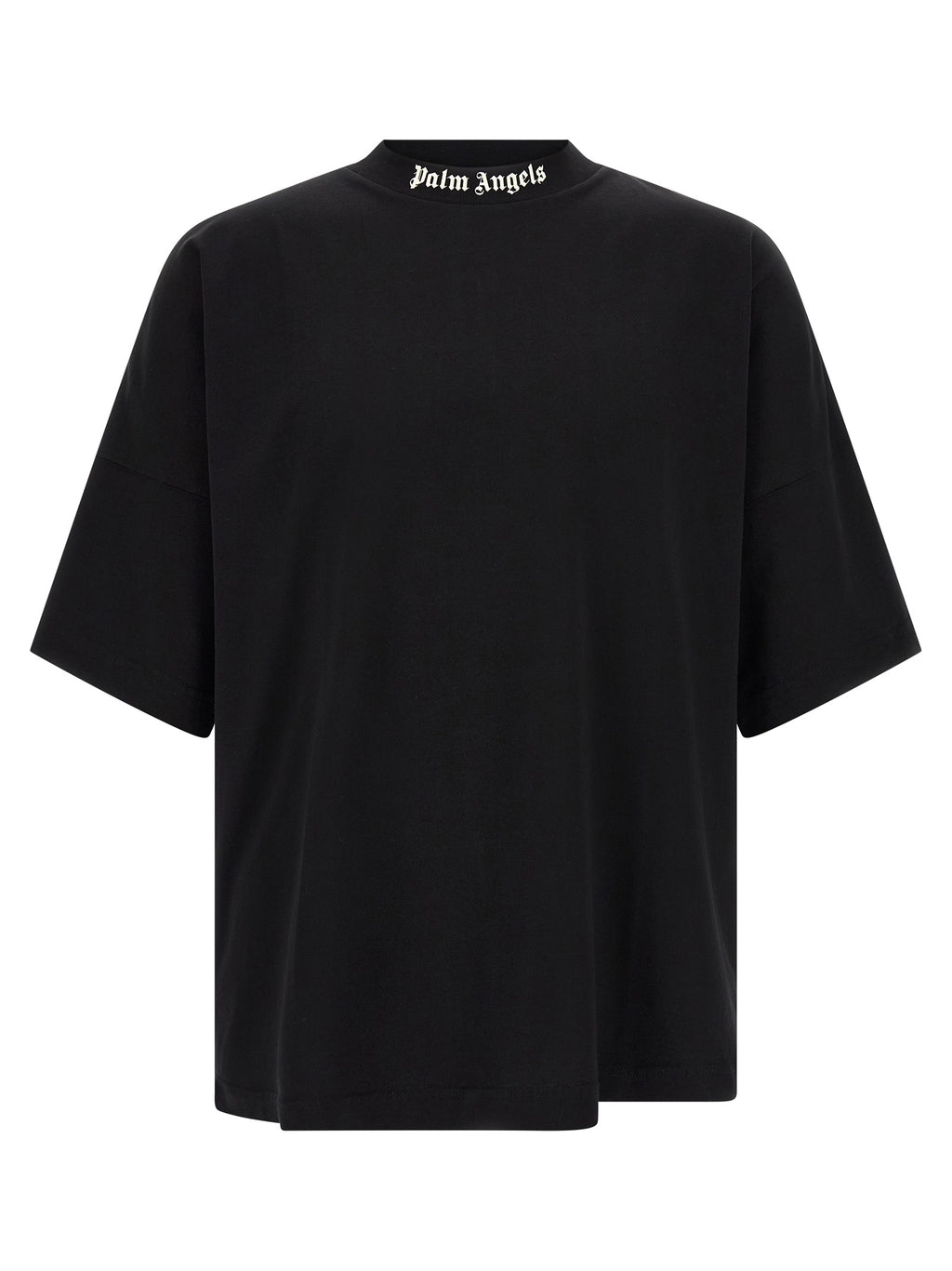 Schwarzes Baumwoll-T-Shirt