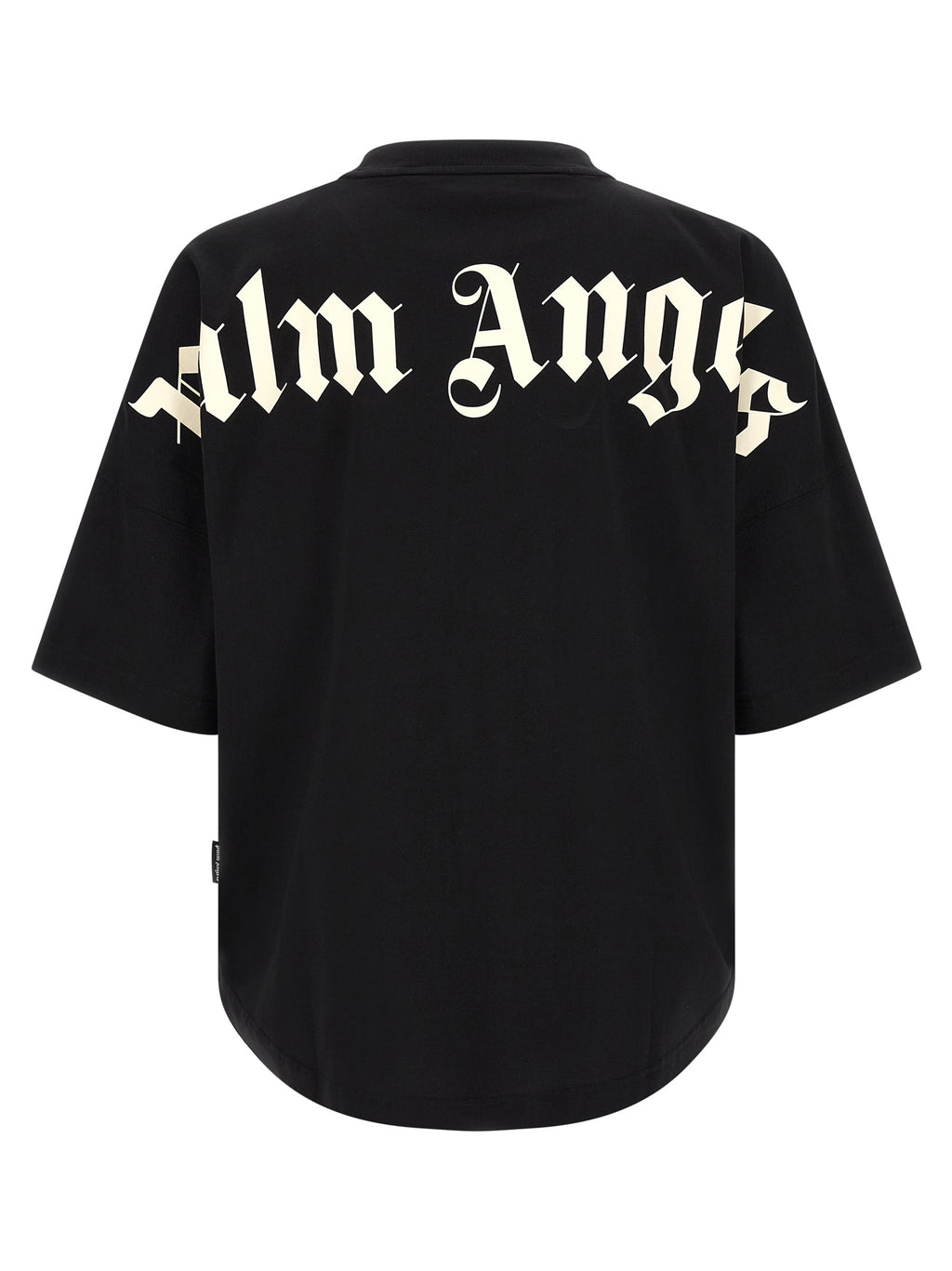Schwarzes Baumwoll-T-Shirt