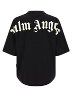 Schwarzes Baumwoll-T-Shirt