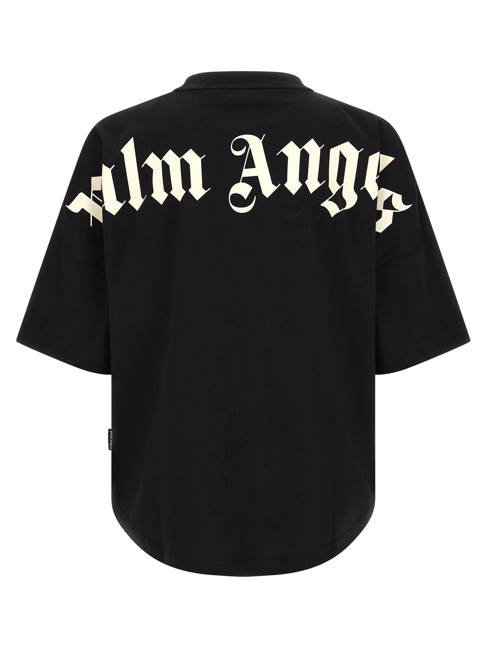 Schwarzes Baumwoll-T-Shirt