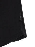Schwarzes Baumwoll-T-Shirt