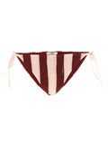Bordeaux-farbener Polyester-Bikini