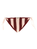 Bordeaux-farbener Polyester-Bikini