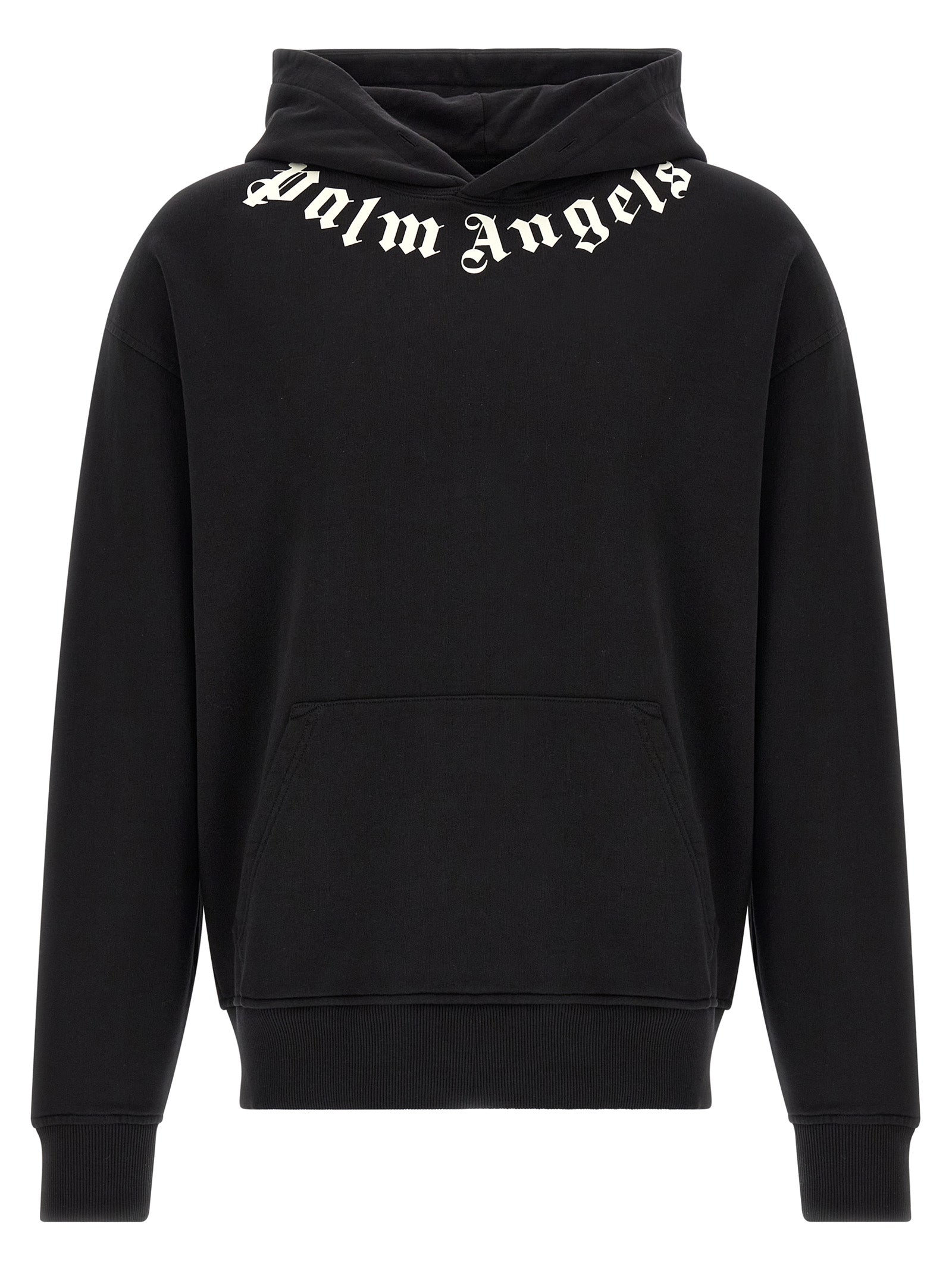 Schwarzer Baumwoll-Sweatshirt