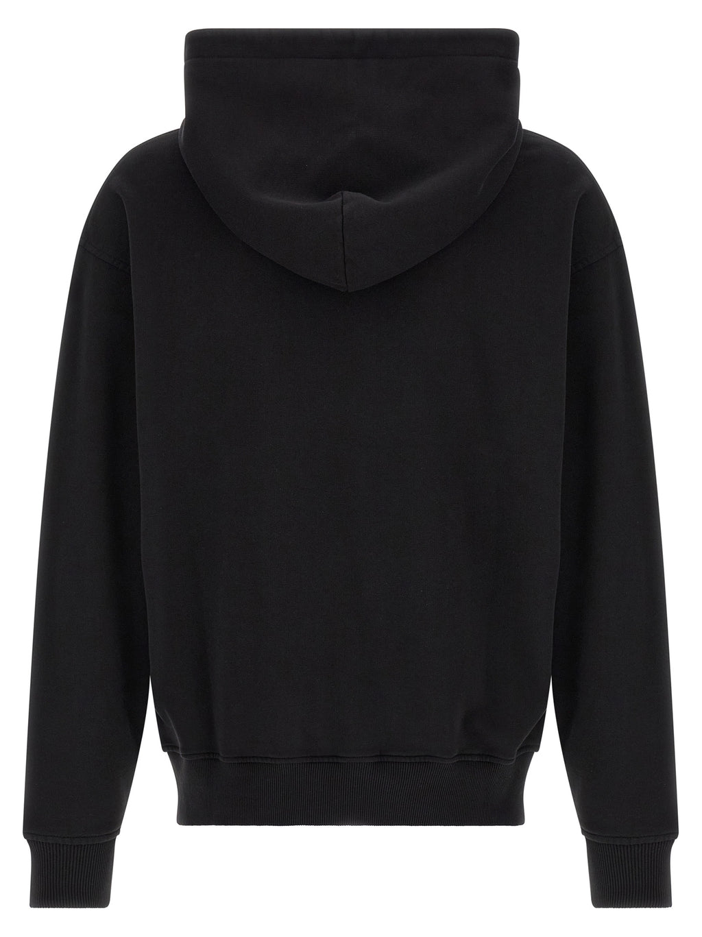 Schwarzer Baumwoll-Sweatshirt