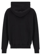 Schwarzer Baumwoll-Sweatshirt
