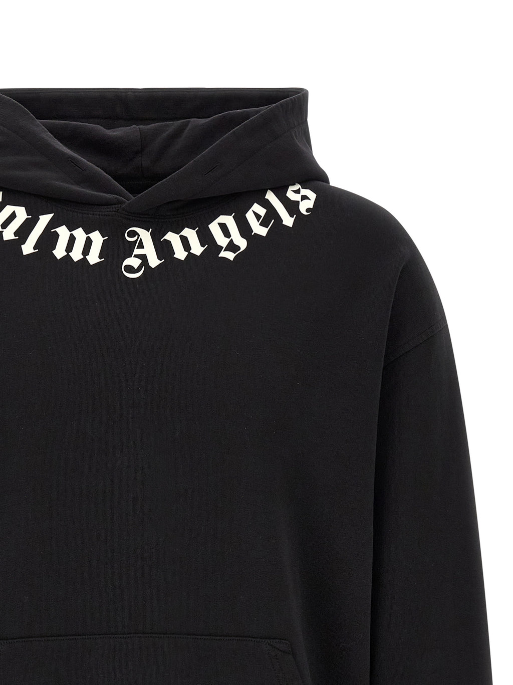 Schwarzer Baumwoll-Sweatshirt