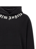Schwarzer Baumwoll-Sweatshirt