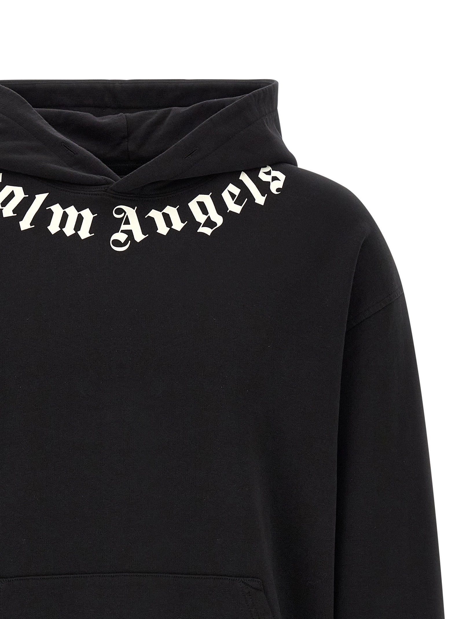 Schwarzer Baumwoll-Sweatshirt