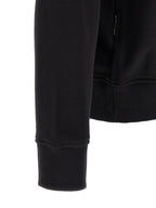 Schwarzer Baumwoll-Sweatshirt