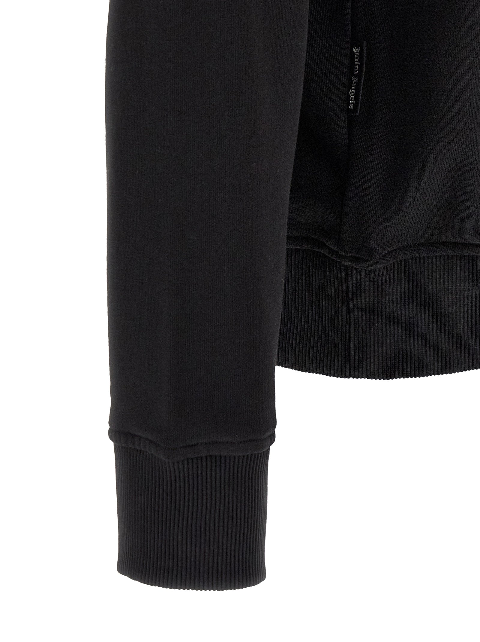 Schwarzer Baumwoll-Sweatshirt