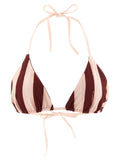 Bordeaux-farbener Polyester-Bikini