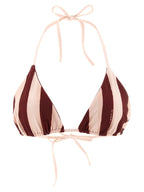 Bordeaux-farbener Polyester-Bikini