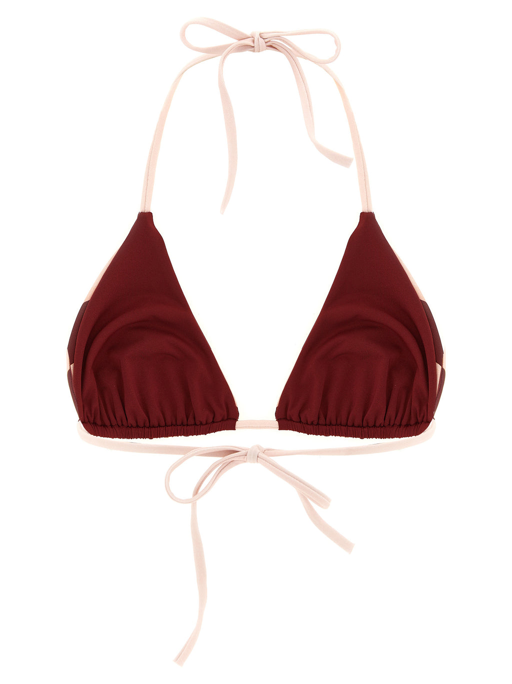 Bordeaux-farbener Polyester-Bikini