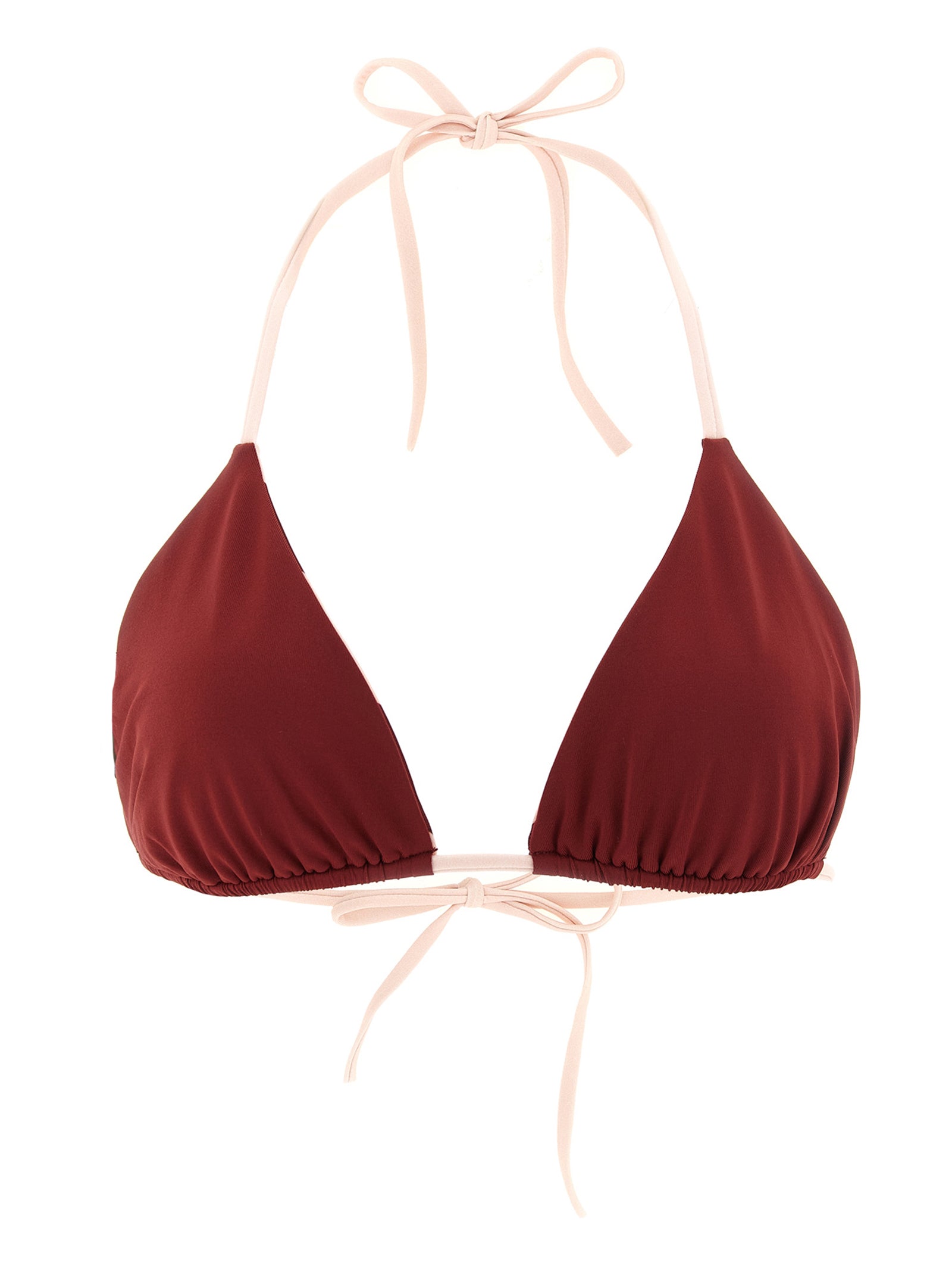 Bordeaux-farbener Polyester-Bikini