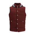 Ärmellose Jacke in Bordeaux aus Polyester
