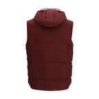 Ärmellose Jacke in Bordeaux aus Polyester