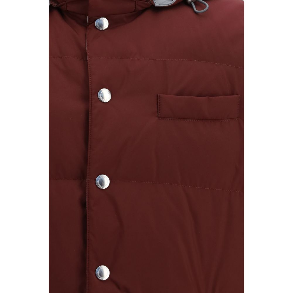 Ärmellose Jacke in Bordeaux aus Polyester